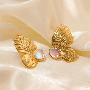 Geometric Bohemian  Earrings Stainless Steel Gold Color